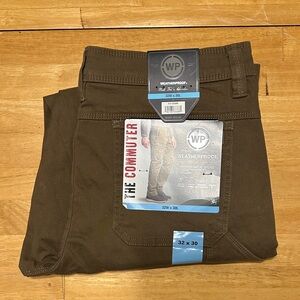 Weatherproof Men's Brown Work Pants